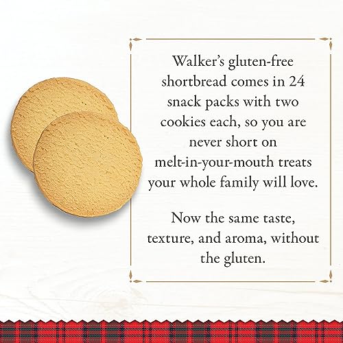 Walker's Gluten Free Butter Shortbread Rounds - Pack of 24