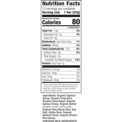 Annie's Organic Crispy Snack Bars, Gluten Free, 12 pack