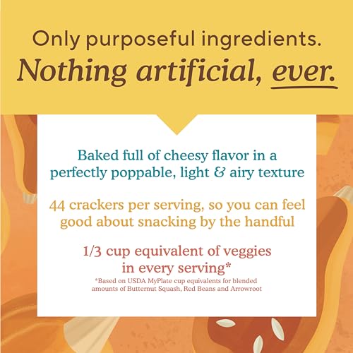 Simple Mills Cheddar Veggie Baked Snack Crackers Gluten-Free