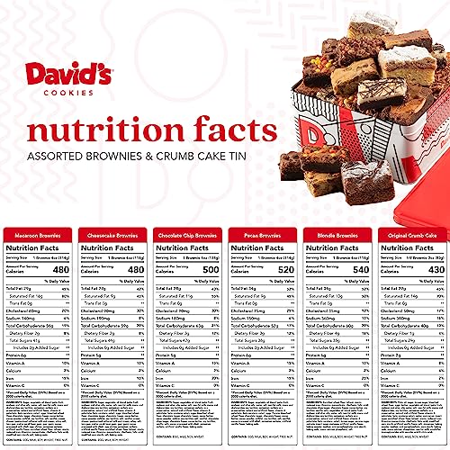David's Cookies Gluten-Free Brownies & Crumb Cake Gift Tin