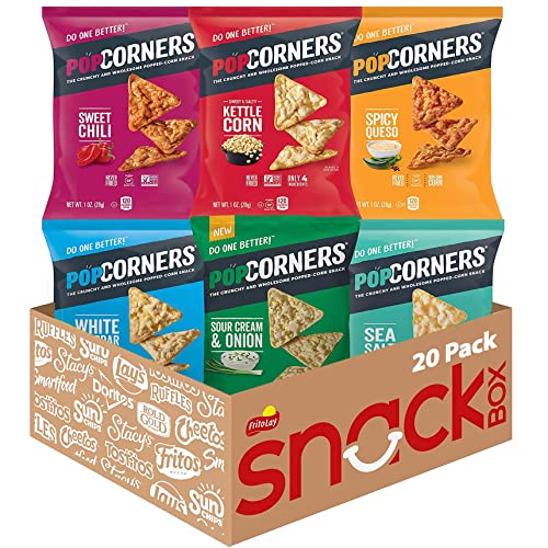Gluten-Free PopCorners Sampler Pack: 6 Flavors, 1oz (20)