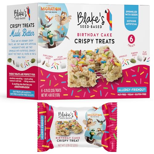 Blake's Birthday Cake Seed Crispy Treats - Nut-Free