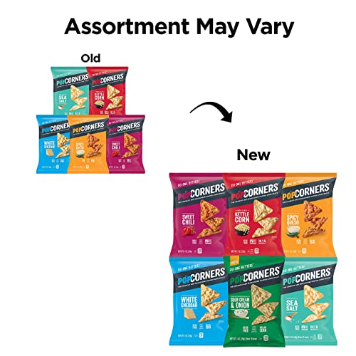 Gluten-Free PopCorners Sampler Pack: 6 Flavors, 1oz (20)