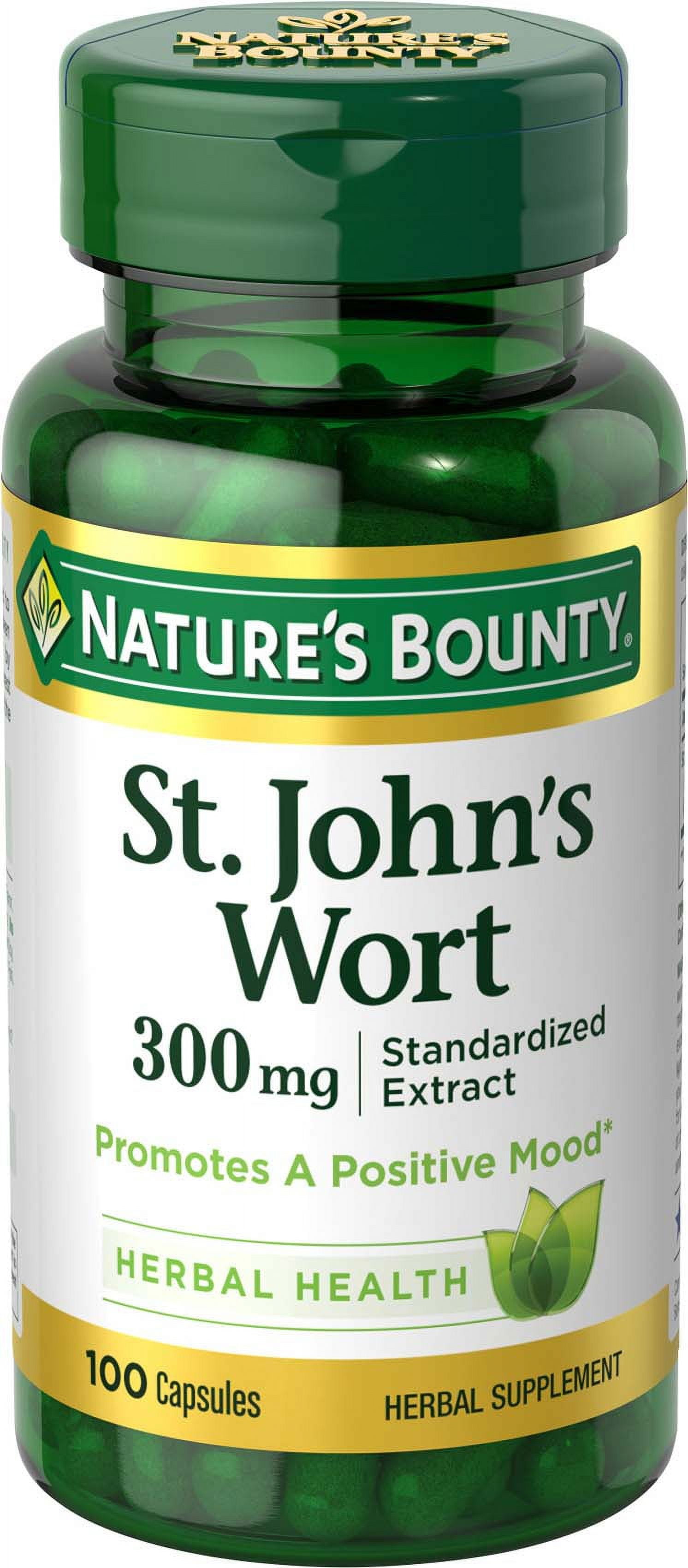 St. John's Wort Herbal Supplement, 100 Count, 300mg