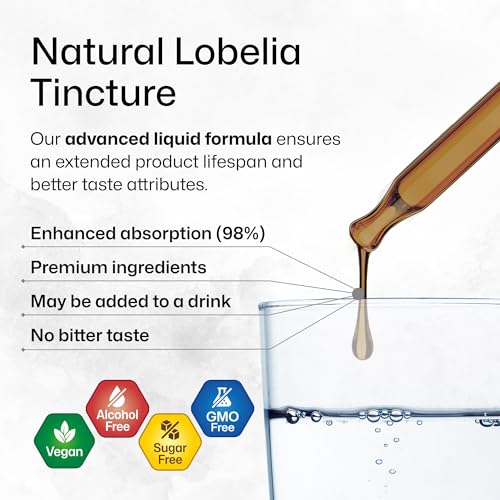 Organic Lobelia Tincture for Respiratory Support - Vegan