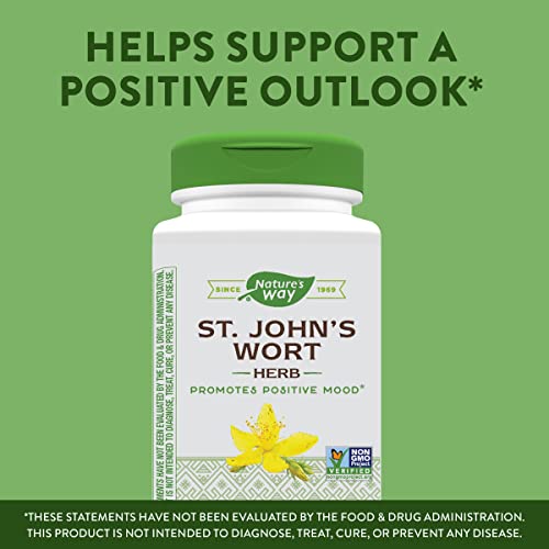 Premium St. John's Wort Herb for Positive Outlook, 700mg, 180 Capsules