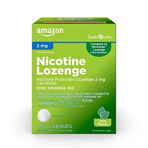 Nicotine Lozenge 2mg Mint Flavor, Smoke-Free, 144 Count