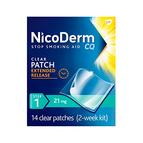 Nicoderm CQ Step 1 Nicotine Patches, 21mg, 14ct