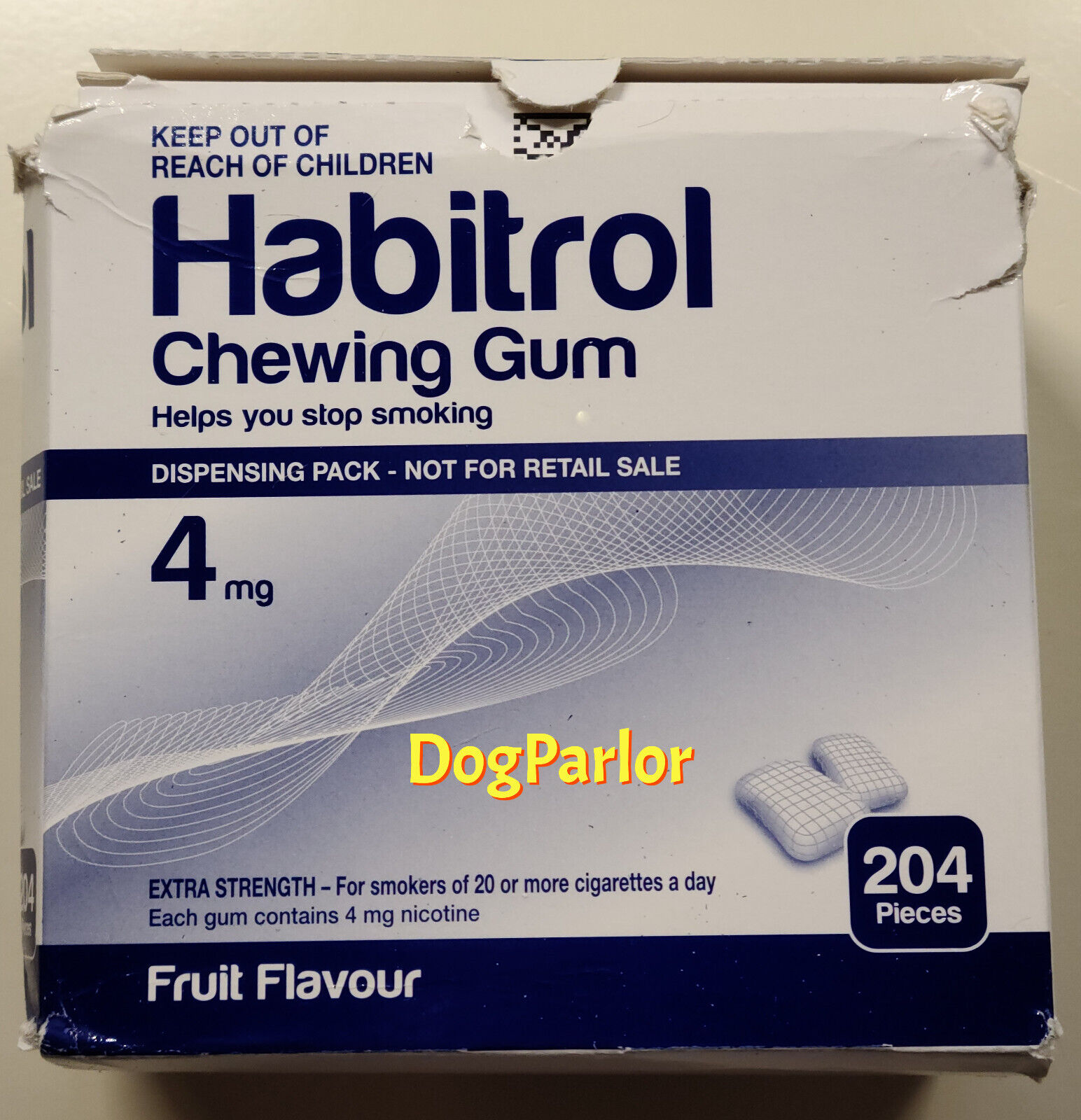 Habitrol 4mg Fruit Nicotine Gum Bulk Size 204