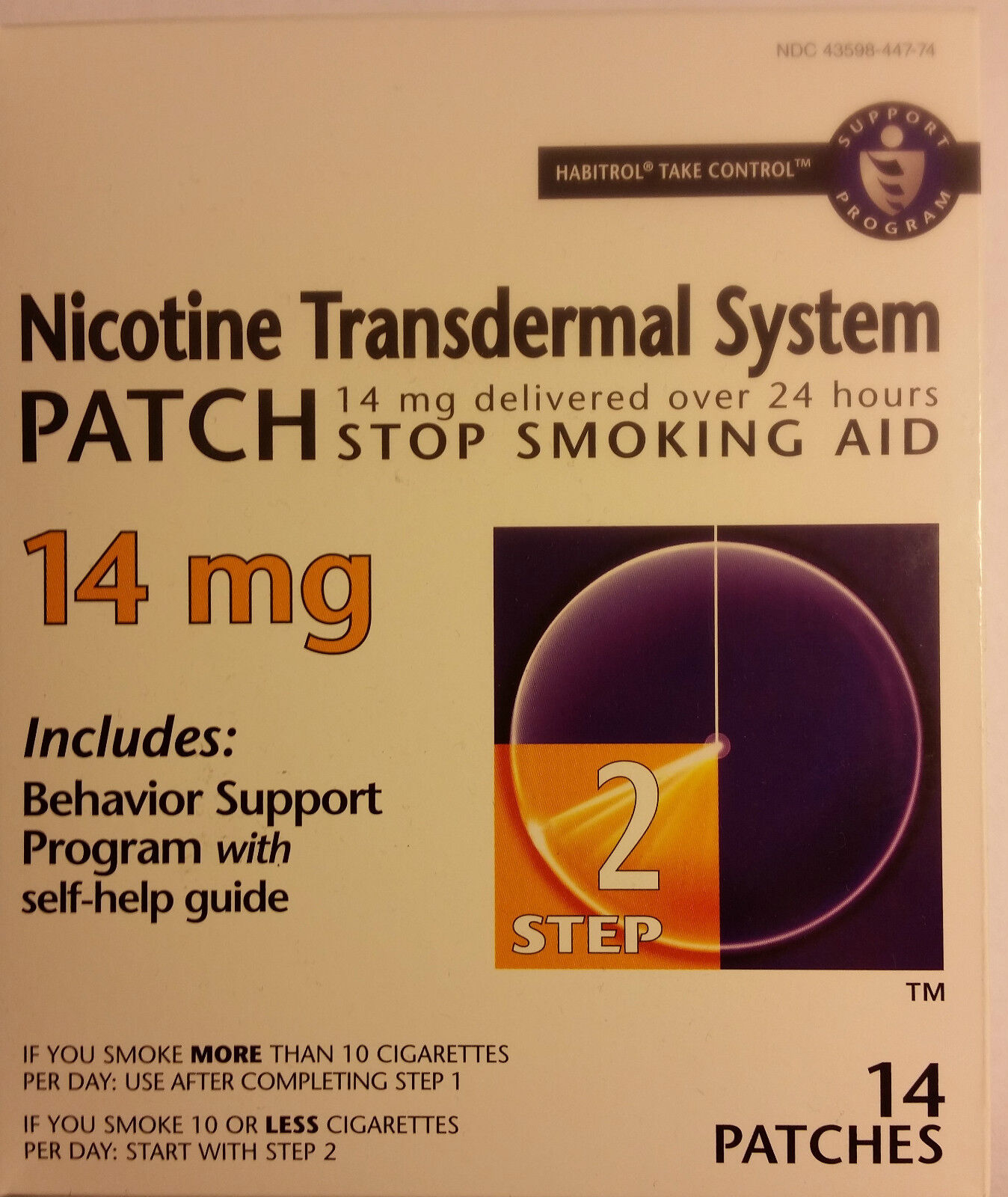 14mg Habitrol Transdermal Patches Step 2, 14 count