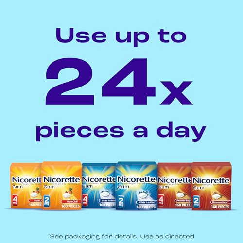 Nicorette 4mg Nicotine Gum - White Ice Mint