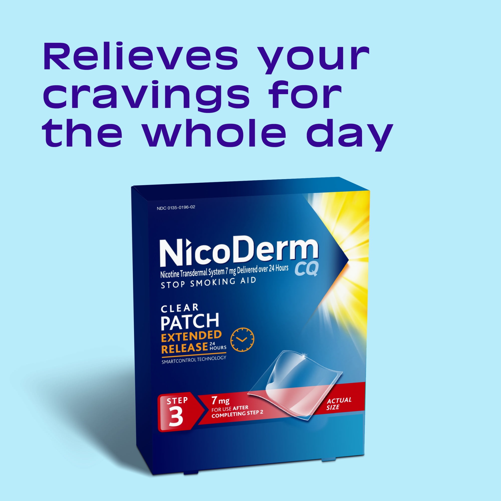 Nicoderm CQ 7mg Nicotine Patches - Step 3