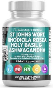 St Johns Wort Rhodiola Rosea Holy Basil Ashwagandha