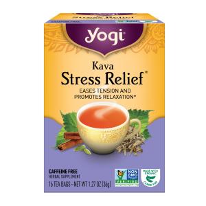 Yogi Tea Kava Stress Relief Herbal Tea, 16 Bags