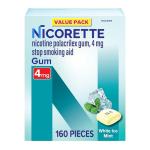 Nicorette 4mg Nicotine Gum - White Ice Mint