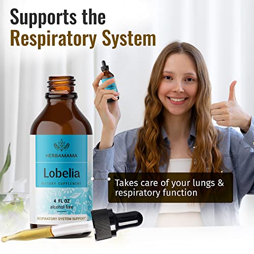 Organic Lobelia Tincture - Alcohol-Free - Vegan - 4oz