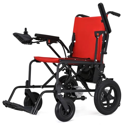 WISGING Foldable Electric Wheelchair - Lightweight, Travel Size, User Friendly