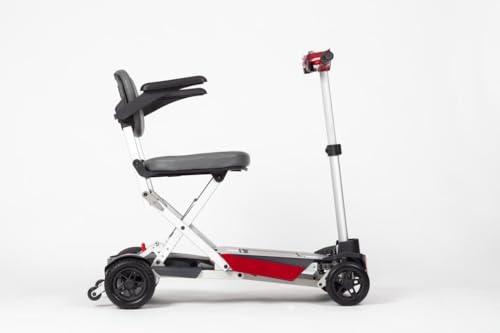 Red Foldable Travel Mobility Scooter with Charger
