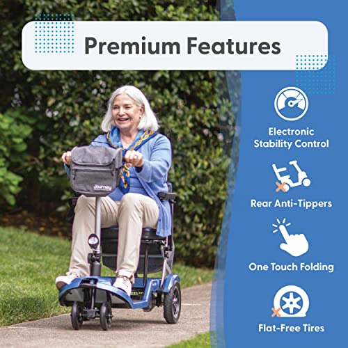 Lightweight Folding Mobility Scooter for Seniors - Electric Wheelchair
