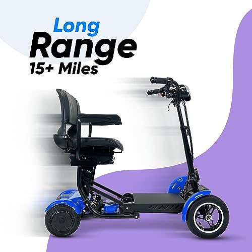 Foldable Lightweight Long Range Mobility Scooter for Adults