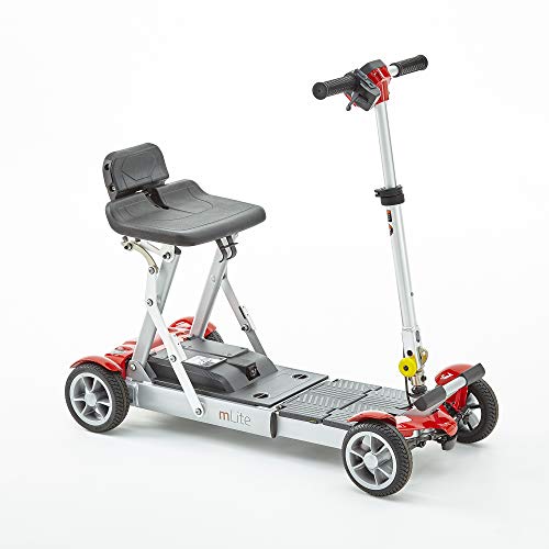 Lightweight Folding Electric Mobility Scooter - Red