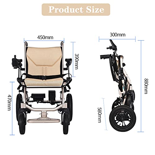 Lightweight Foldable Electric Wheelchair for Seniors & Adults