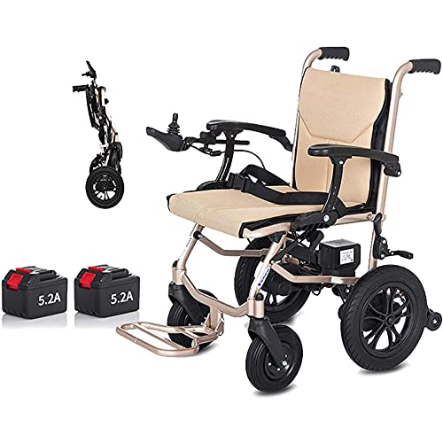 Foldable Electric Wheelchair with Dual Removable Battery