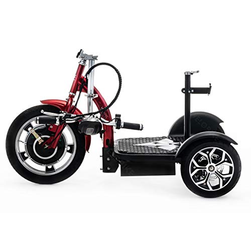 VELECO 3 Wheeled Electric Scooter Mobility Trike ZT16 (Red)