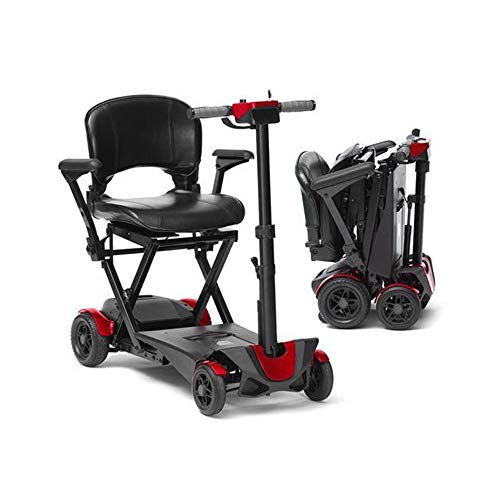 Drive DeVilbiss 4-Wheel Folding Mobility Scooter - Red