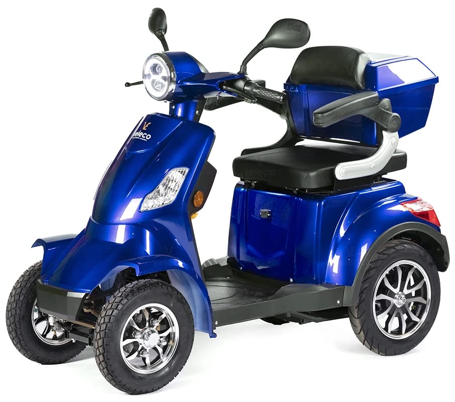 Blue VELECO FASTER Mobility Scooter