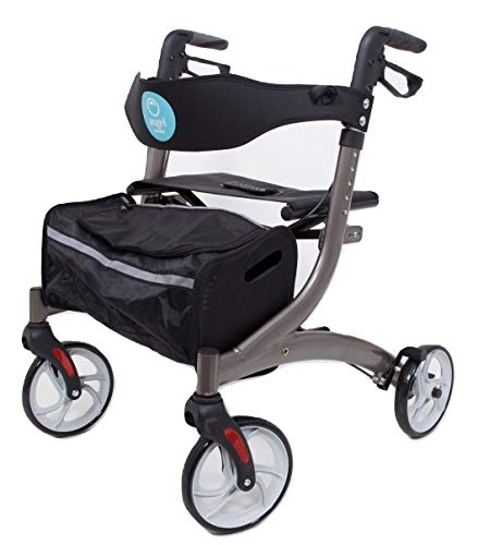 Aluminium Rollator Mobility Scooter with Seat - Lightweight
