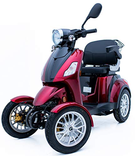 4-Wheeled Electric Mobility Scooter with Accessories