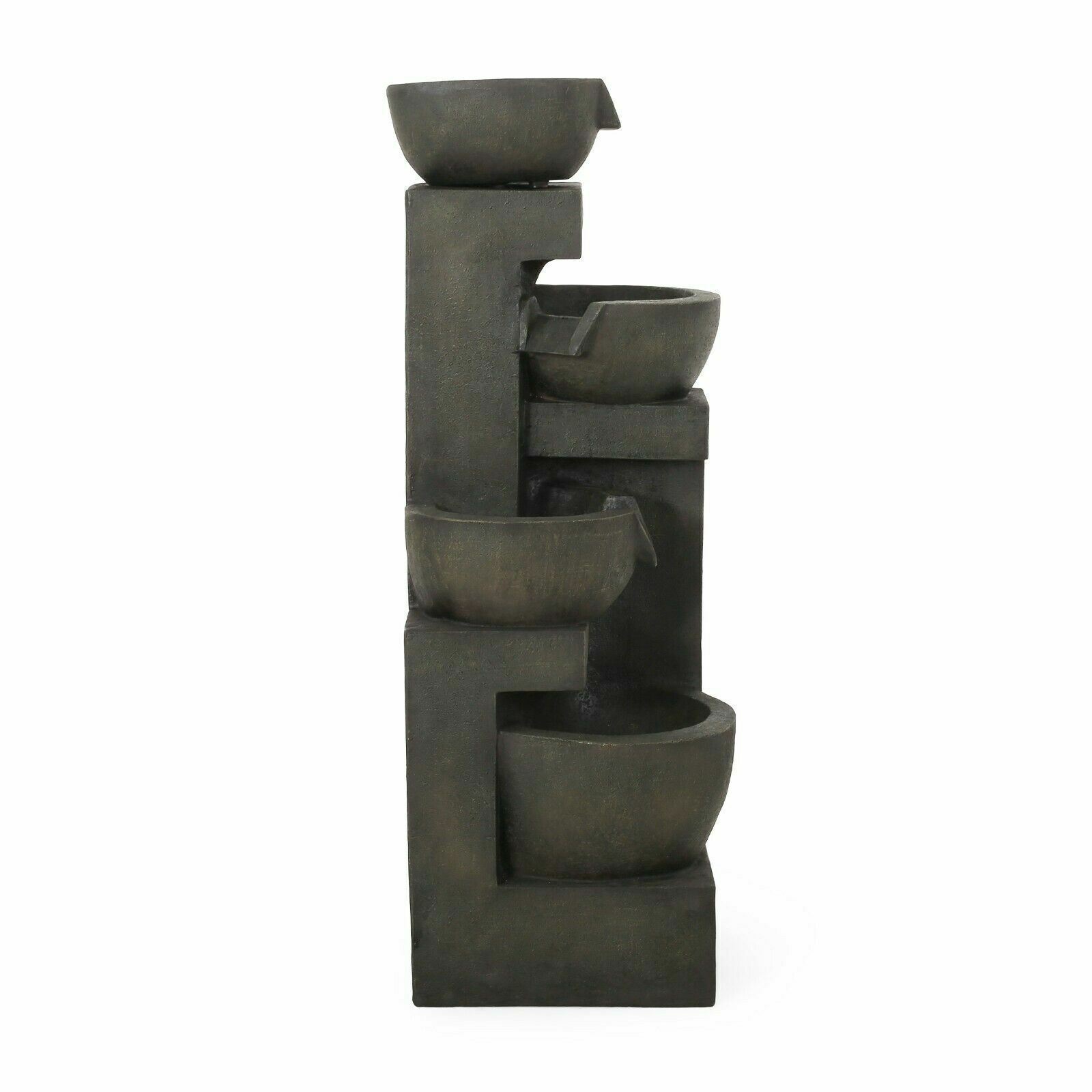 Ascot Outdoor Modern 3 Tier Fountain