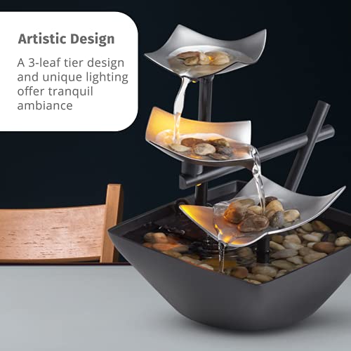 Homedics Tabletop Water Fountain - Zen Relaxation Décor