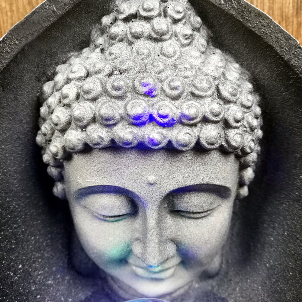 LED Light Ball Tabletop Water Fountain Meditation Waterfall