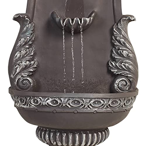 Rustic 2-Tiered Wall Water Fountain 33" - Tivoli