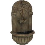 27" Electric Polystone Florence Outdoor Wall-Mount Water Fountain