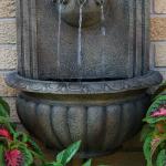 27" Electric Polystone Florence Outdoor Wall-Mount Water Fountain
