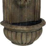 27" Electric Polystone Florence Outdoor Wall-Mount Water Fountain