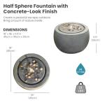 Tankana Garden Water Fountain with Lights, Pump, Pebbles