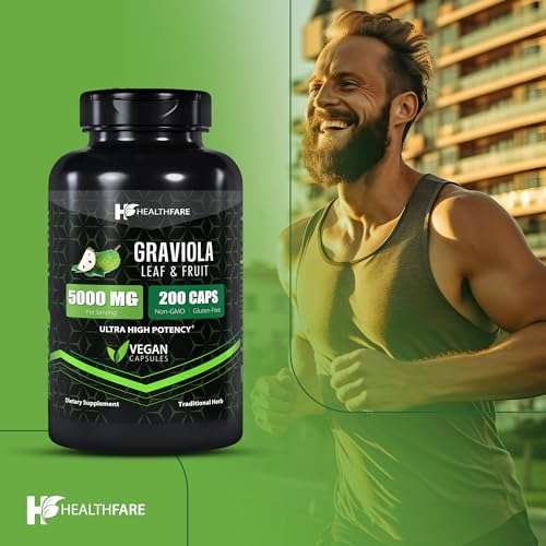 USA Made 5000mg Soursop Graviola Capsules | 200ct