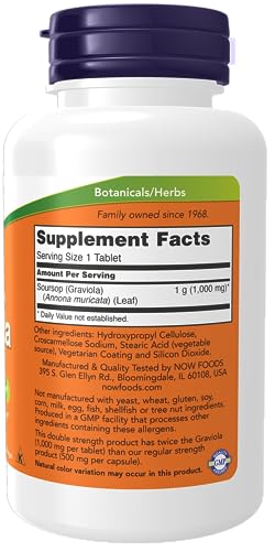 Graviola 1,000 mg: Double Strength for Healthy Cells