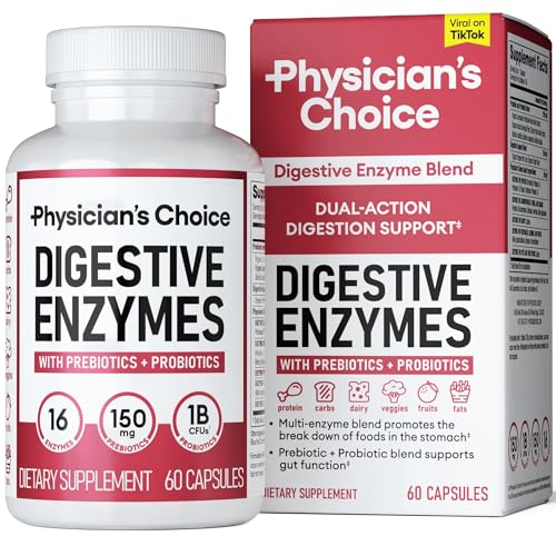 Digestive Enzymes with Prebiotics & Probiotics - 60ct