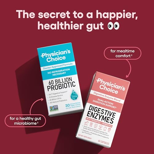 Digestive Enzymes with Prebiotics & Probiotics - 60ct