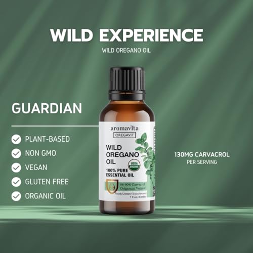 Wild Greek Oregano Oil - Immune Support Supplement