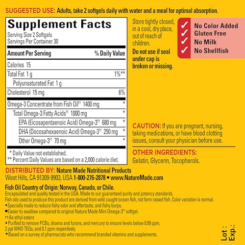 Nature Made Extra Strength Omega 3 Fish Oil