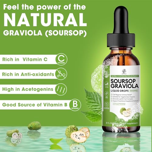 Soursop Graviola Liquid Drops for Health and Wellness