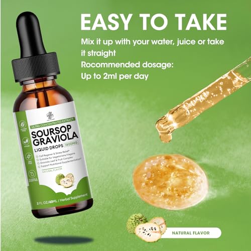Soursop Graviola Liquid Drops for Health and Wellness