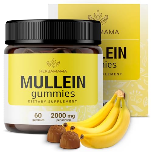 HERBAMAMA Mullein Gummies - Respiratory & Digestive Health Support