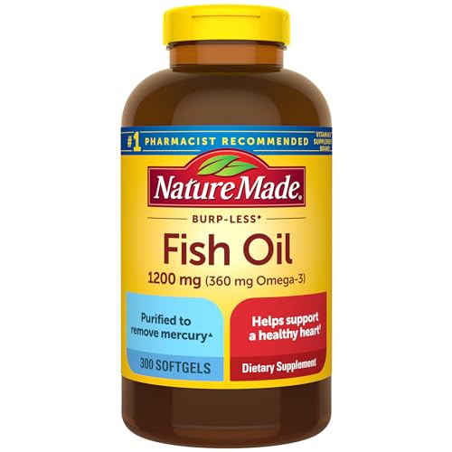 Nature Made Fish Oil Supplements 1200mg, Omega 3